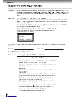 Предварительный просмотр 2 страницы Toshiba SD-210EB Owner'S Manual