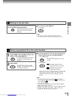 Предварительный просмотр 23 страницы Toshiba SD-210EB Owner'S Manual