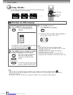 Предварительный просмотр 34 страницы Toshiba SD-210EB Owner'S Manual