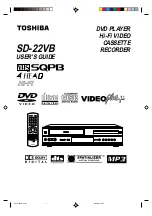 Toshiba SD-22VB User Manual preview