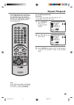 Предварительный просмотр 21 страницы Toshiba SD-22VB User Manual