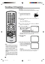 Предварительный просмотр 24 страницы Toshiba SD-22VB User Manual