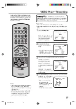 Предварительный просмотр 27 страницы Toshiba SD-22VB User Manual