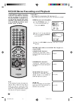 Preview for 32 page of Toshiba SD-22VB User Manual