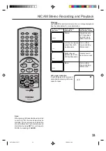 Preview for 33 page of Toshiba SD-22VB User Manual