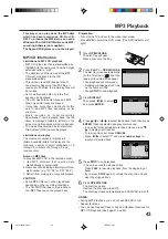 Preview for 43 page of Toshiba SD-22VB User Manual