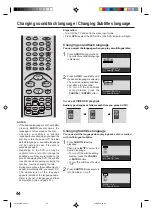 Preview for 44 page of Toshiba SD-22VB User Manual