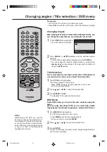 Preview for 45 page of Toshiba SD-22VB User Manual