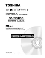 Preview for 1 page of Toshiba SD-24VBSB Owner'S Manual