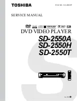 Preview for 1 page of Toshiba SD-2550A Service Manual