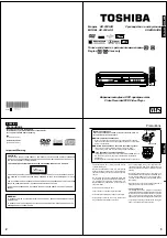 Предварительный просмотр 2 страницы Toshiba SD-25VLSR Service Manual