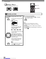 Preview for 34 page of Toshiba SD-260SA Owner'S Manual