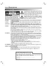 Предварительный просмотр 2 страницы Toshiba SD-2705 Owner'S Manual