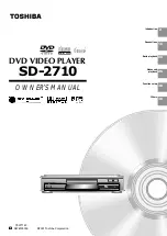 Toshiba SD-2710 Owner'S Manual preview