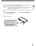 Предварительный просмотр 3 страницы Toshiba SD 2800 Owner'S Manual