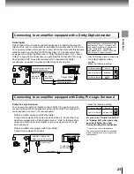 Предварительный просмотр 21 страницы Toshiba SD 2800 Owner'S Manual