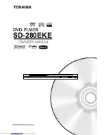 Preview for 1 page of Toshiba SD-280EKE Owner'S Manual