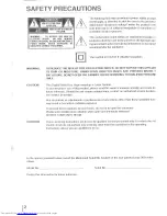 Предварительный просмотр 2 страницы Toshiba SD-2810KY Owner'S Manual