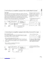 Предварительный просмотр 21 страницы Toshiba SD-2810KY Owner'S Manual