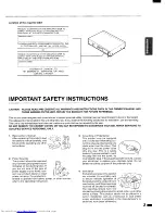 Preview for 3 page of Toshiba SD-3108 Owner'S Manual