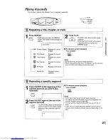 Preview for 27 page of Toshiba SD-3109 Owner'S Manual