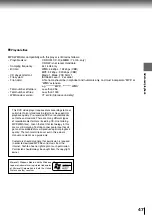 Preview for 47 page of Toshiba SD-330ESB Owner'S Manual