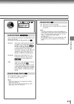 Preview for 61 page of Toshiba SD-330ESB Owner'S Manual