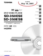 Toshiba SD-350ESB Owner'S Manual preview