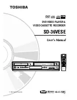 Preview for 1 page of Toshiba SD-36VESE User Manual