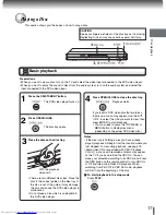 Предварительный просмотр 17 страницы Toshiba SD-370EKE Owner'S Manual