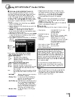 Предварительный просмотр 19 страницы Toshiba SD-370EKE Owner'S Manual