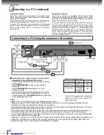 Предварительный просмотр 22 страницы Toshiba SD-370EKE Owner'S Manual