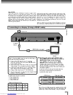 Предварительный просмотр 23 страницы Toshiba SD-370EKE Owner'S Manual