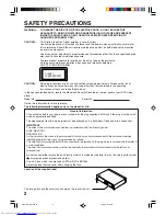 Предварительный просмотр 2 страницы Toshiba SD-37VBSB User Manual