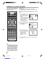 Предварительный просмотр 16 страницы Toshiba SD-37VBSB User Manual