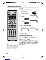 Предварительный просмотр 20 страницы Toshiba SD-37VBSB User Manual