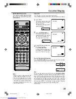 Предварительный просмотр 23 страницы Toshiba SD-37VBSB User Manual