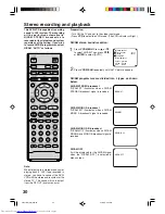 Предварительный просмотр 30 страницы Toshiba SD-37VBSB User Manual