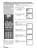 Предварительный просмотр 33 страницы Toshiba SD-37VSR User Manual