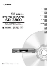 Toshiba SD-3800 Owner'S Manual предпросмотр