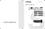 Toshiba SD-3805 Service Manual preview