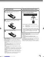 Предварительный просмотр 13 страницы Toshiba SD-3860SC Owner'S Manual