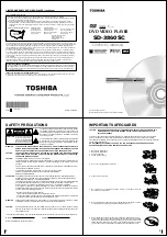 Предварительный просмотр 2 страницы Toshiba SD-3860SC Service Manual