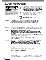 Предварительный просмотр 2 страницы Toshiba SD-3980 Owner'S Manual