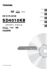 Preview for 1 page of Toshiba SD-4010 Owner'S Manual