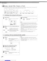 Preview for 24 page of Toshiba SD-4109X Owner'S Manual