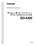 Preview for 1 page of Toshiba SD-4205 Owner'S Manual