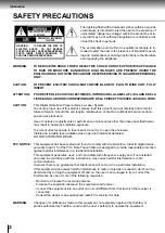 Preview for 2 page of Toshiba SD-4205 Owner'S Manual