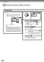 Preview for 56 page of Toshiba SD-4205 Owner'S Manual