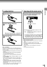 Preview for 15 page of Toshiba SD-4700 Owner'S Manual